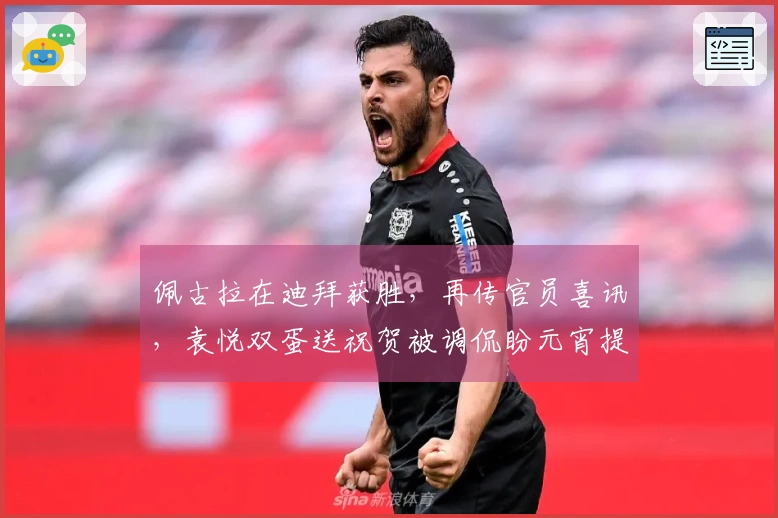 佩古拉在迪拜获胜，再传官员喜讯，袁悦双蛋送祝贺被调侃盼元宵提前庆祝